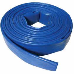 Tuyau de refoulement à haute capacité de 10 m de long. PVC dur et flexible. Idéal pour vider bassins, piscines, fossés d'irri ...