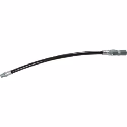 Embout flexible à buse filetée chromée. Pression de service recommandée : 310 bar. Compatible avec tous les pistolets de grai ...