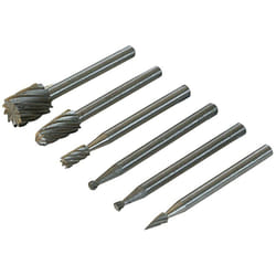 Silverline - ensemble de 6 mini-fraises tige ø 3,1 mm 457038