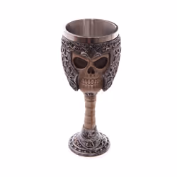 Objet décoratif calice crâne gothique guerrier Puckator