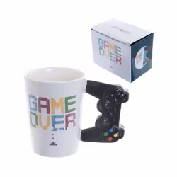 Mug à anse décorée Manette de console vidéo Game Over Puckator