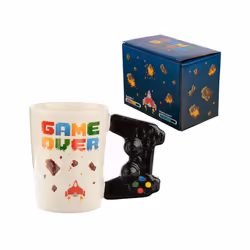Mug à anse décorée Game Over Imprimé Jeu Vidéo Pixellisé Puckator