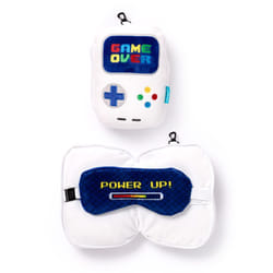 Coussin de voyage peluché 2-en-1 - console de jeu vidéo Puckator Relaxeazzz Game Over