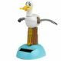 Figurine Solaire - Mouette - Décorative - Panneau Solaire - 10.5 cm - Design Contemporain