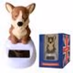 Figurine miniature - personnage miniature Puckator - FF104B - Figurine Solaire - Chien Corgi de la Reine dAngleterre
