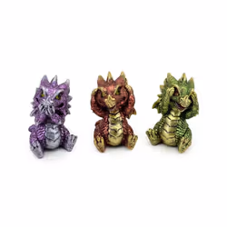 Figurine enfant Puckator Dragons of the Elements (x3)