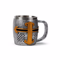 Objet décoratif chope chevalier médiéval avec casque Puckator