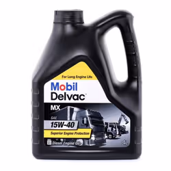 Huile moteur; MOBIL; Delvac MX; 15W-40 4 Huile minérale; pour ISUZU, MERCEDES-BENZ, MITSUBISHI, RENAULT TRUCKS, LAND ROVER