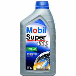 Huile moteur; MOBIL; Super 1000 X1; 15W-40 1 Huile minérale; pour MERCEDES-BENZ, RENAULT, VOLKSWAGEN, SUZUKI, CHEVROLET; 2015 ...