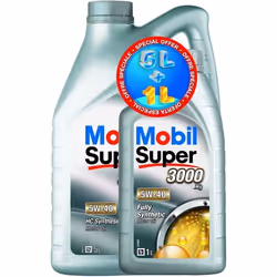 MOBIL Huile synthetique pour moteur de voiture de tourisme S3000 - 5W40 - 5+1 L