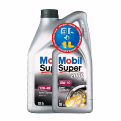 MOBIL Huile moteur semi-synthétique S2000 - 10W40 - 5+1 L - Conçue pour fournir une longue durée de vie du moteur et une prot ...