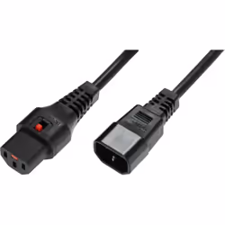 Microconnect PC1021, 2 m, Coupleur C13, Coupleur C14, H05VV-F, 250 V, 10 A