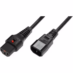 Microconnect PC1022, 3 m, Coupleur C14, Coupleur C13, 250 V, 10 A