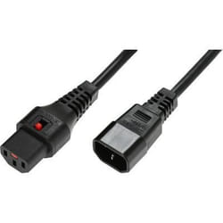 Microconnect PC1022 câble électrique Noir 3 m Coupleur C14 Coupleur C13