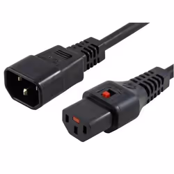 Microconnect PC1024, 1 m, Coupleur C13, Coupleur C14, H05VV-F3G, 250 V, 10 A