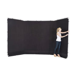 Lastolite LL LB7621 Toile de fonds pour photo Aluminium, Tissu, Textile Monochromatique Aluminium, Noir