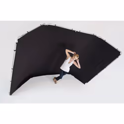 Lastolite LL LB7621 Toile de fonds pour photo Aluminium, Tissu, Textile Monochromatique Aluminium, Noir