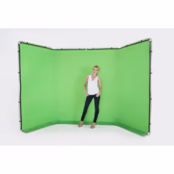 Lastolite LL LB7622 Toile de fonds pour photo Aluminium, Tissu, Textile Monochromatique Aluminium, Noir, Vert