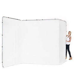 Lastolite LL LB7623 Toile de fonds pour photo Aluminium, Tissu, Textile Monochromatique Aluminium, Noir, Blanc
