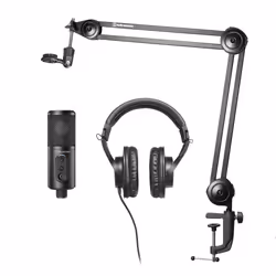 Audio-Technica Creator Pack, Microphone de PC, 30 - 15000 Hz, 24 bit, 192 kHz, Boutons, Avec fil