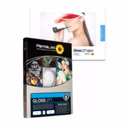 Permajet APJ50812, Gloss, 271 g/m², A4, Blanc, 25 feuilles, 0.27 µm