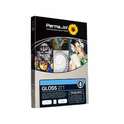 Permajet Gloss 271, Gloss, 271 g/m², Jet d'encre, A2, Blanc, 25 feuilles