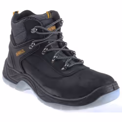 Chaussures de randonnée noires Laser. Ces bottes de sécurité laser DEWALT ont un embout en acier 200 joule pour protéger vos ...
