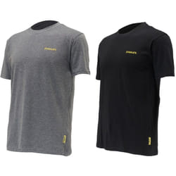 Stanley - Lot de 2 T-shirts – Gris et Noir, légers et confortables, parfaits pour le travail ou les loisirs - xl