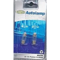 Ring - 2 Ampoules Navettes 12V 10W 11x30mm S8.5d REW269