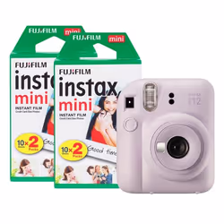 Appareil Photo Instantané - Fujifilm - Mini 12 - Violet Lilas - Pack de 40 Pellicules - Auto