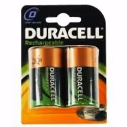 Duracell Rechargeable D Size 2 Pack, Batterie rechargeable, D, Hybrides nickel-métal (NiMH), 1,2 V, 2 pièce(s), 2200 mAh