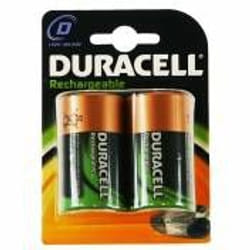 Duracell Rechargeable D Size 2 Pack Batterie rechargeable Hybrides nickel-métal (NiMH)