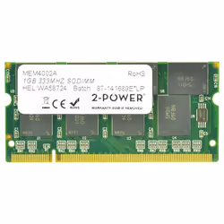 2-Power MEM4002A, 1 Go, 1 x 1 Go, DDR, 400 MHz, Vert
