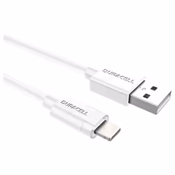 Duracell USB5012W câble Lightning 1 m Blanc