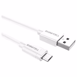 Duracell USB5013W câble USB 1 m 2.0 USB A Micro-USB A Blanc