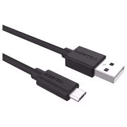 Duracell USB5023A câble USB 2 m 2.0 USB A Micro-USB A Noir