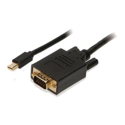 PSA Parts CAB0027A câble vidéo et adaptateur 1 m VGA (D-Sub) Mini DisplayPort Noir