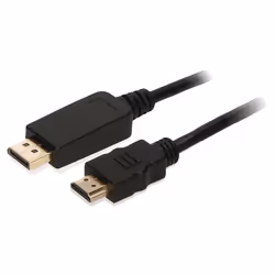 2-Power CAB0039A, 2 m, DisplayPort, HDMI Type A (Standard), Mâle, Mâle, Droit