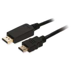 2-Power CAB0039A câble vidéo et adaptateur 2 m DisplayPort HDMI Type A (Standard) Noir
