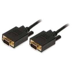 2-Power CAB0050A câble VGA 2 m VGA (D-Sub) Noir