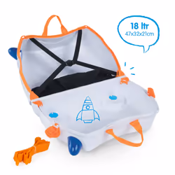 Trunki 311-GB01 Tronçon Casque à coque dure Blanc 18 L