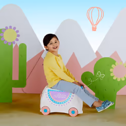Trunki Lama Lola Tronçon Casque à coque dure Beige 18 L