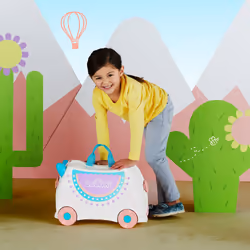 Trunki Lama Lola Tronçon Casque à coque dure Beige 18 L
