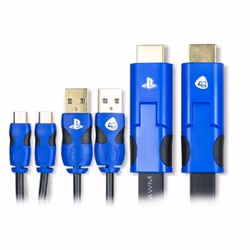 4Gamers 4G-4180, Noir, Bleu, 2 m, Avec fil, 3, 1