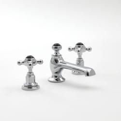 Mélangeur pour Lavabo Rétro – Chromé & Noir – Commandes Croisillons - Elizabeth
