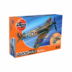 Airfix Spitfire, Modèle réduit d’aéronef à aile fixe, Kit de montage, Spitfire, 34 pièce(s), Avion militaire, Vert