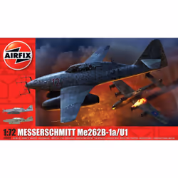 Airfix Messerschmitt Me262B-1a/U1, Modèle réduit d’aéronef à aile fixe, Kit de montage, 1:72, Messerschmitt Me262B-1a/U1, uni ...