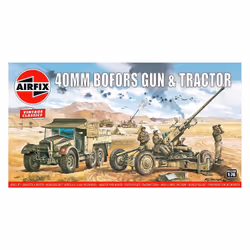 Airfix Bofors 40mm Gun &amp; Tractor, Military vehicle model kit, Kit de montage, 1:76, Bofors 40mm Gun &amp; Tractor, unisex ...