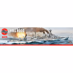 Airfix A04202V, Modèle réduit de navire militaire, Kit de montage, 1:600, HMS Hood, unisexe, Plastique