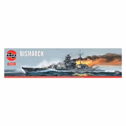 Airfix Bismarck, Modèle réduit de navire militaire, Kit de montage, 1:600, Bismarck, unisexe, Plastique